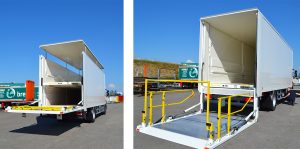 Chargement d'un camion double étages Libner